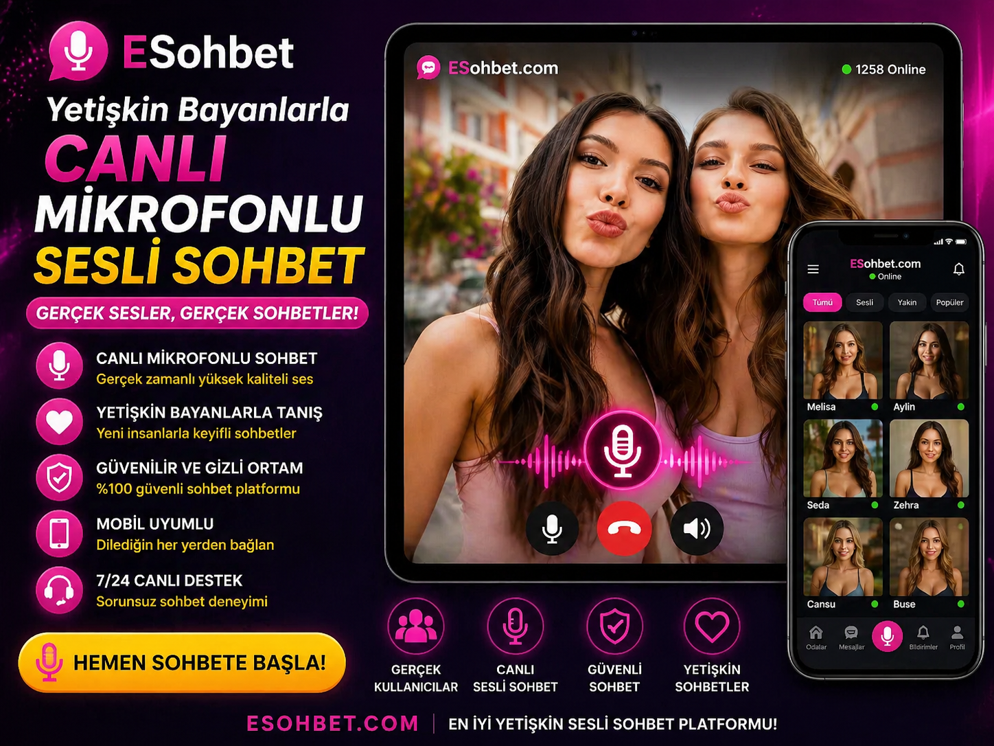 Türbanli Esohbet odalari